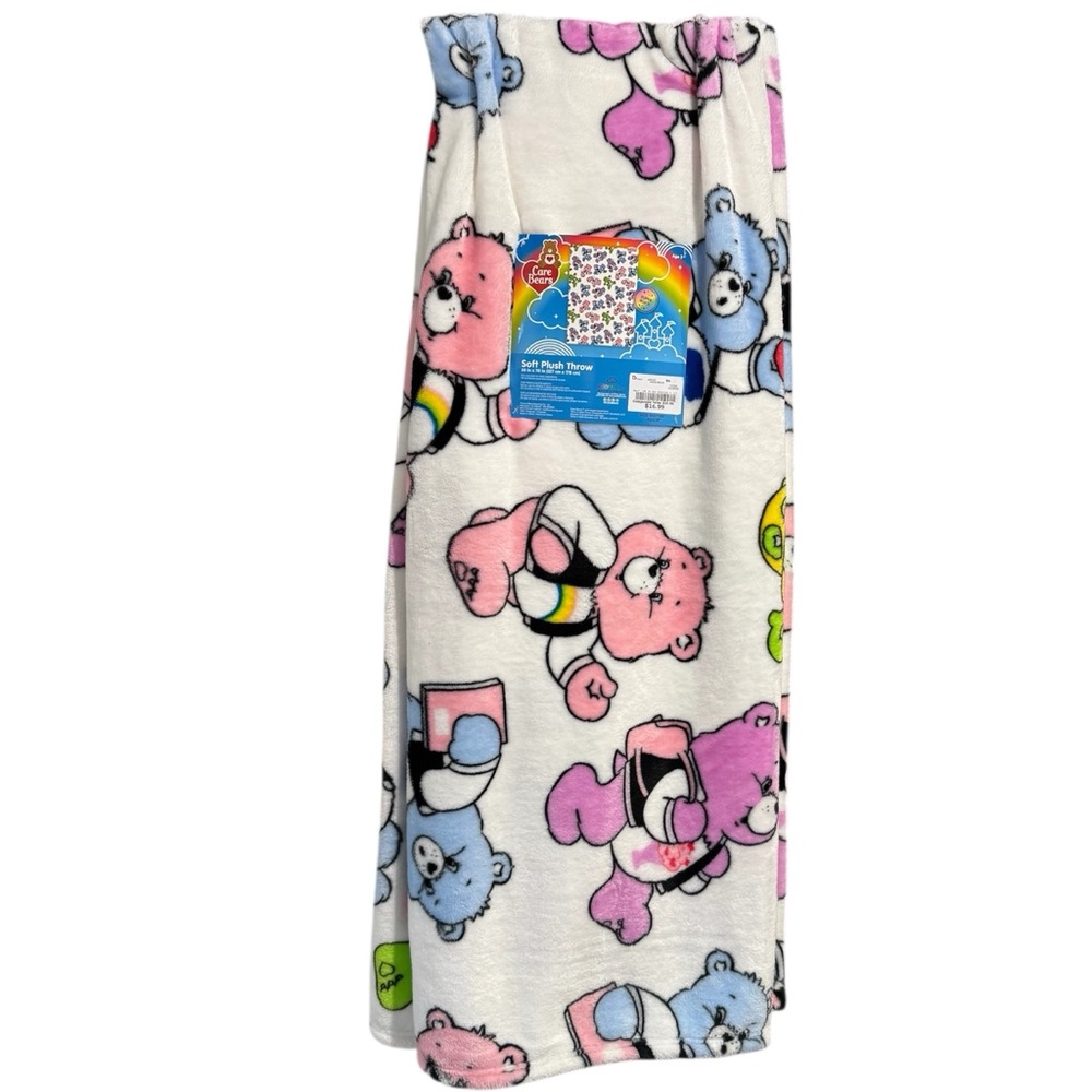 Care Bears Soft Plush Throw Back to School